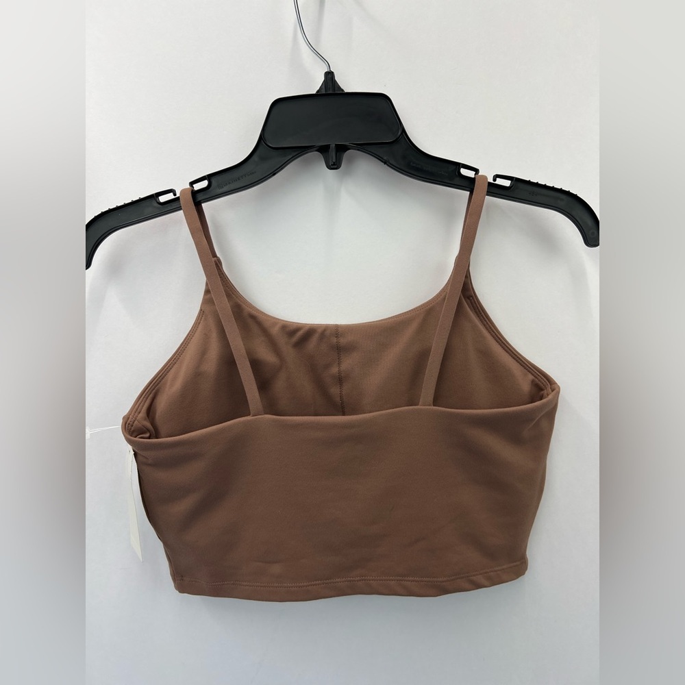 Avia Low Impact Sports Crop with Shelf Bra and Removable Pads in a brown NEW - Picture 2 of 9